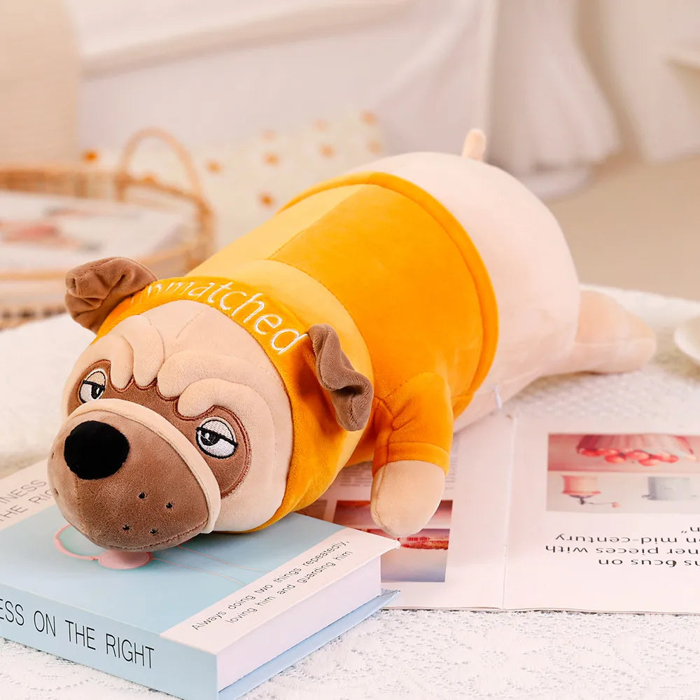 Wrinkles the Chubby Shar Pei Pug Dog Plush Pillow