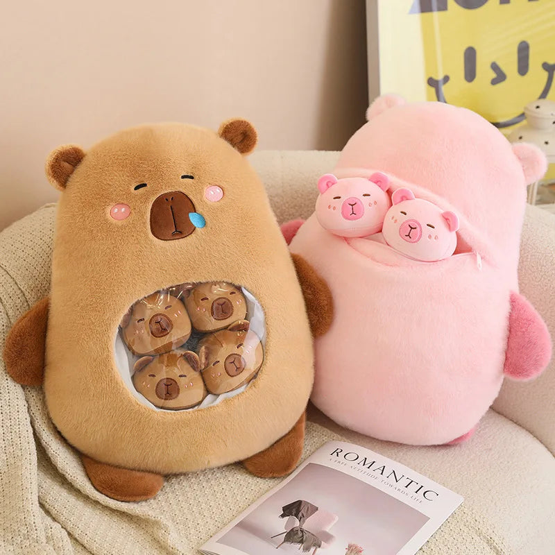 Capy the Squishy Six-Ball Capybara Bag Plush