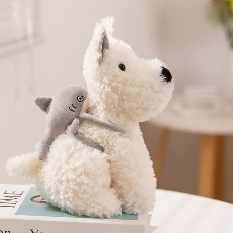 Schnauzer the Kawaii Dog with Shark Bag Plush Plushie