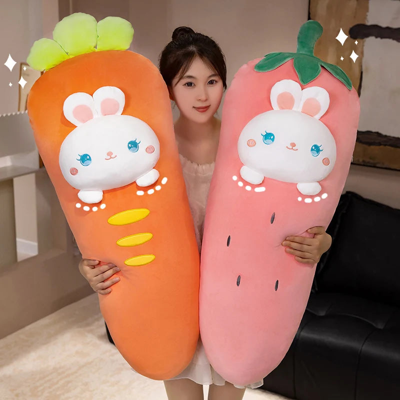 Strawberry Carrot Dreaming Kawaii Bunny Plushie