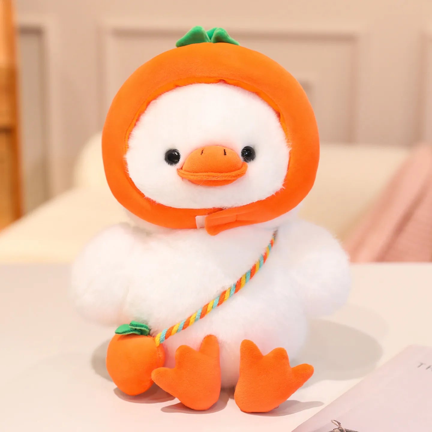 Ducky the Veggie Hat Carrot Pepper Duck Funny Plushie