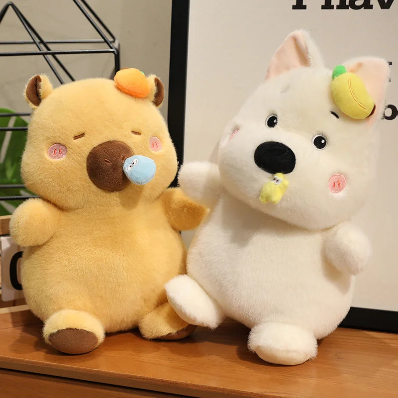 Capy the Jiggly Pull-String Kawaii Piggy Capybara Plush