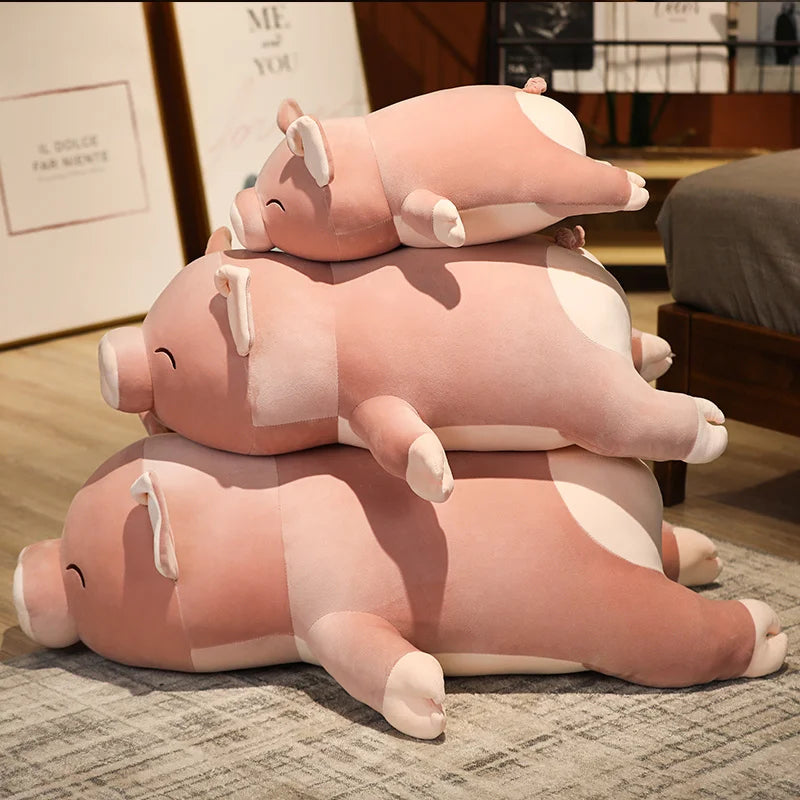 Pudgy Pink Pig Squishy Plush