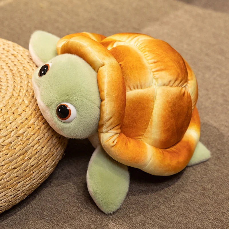 Bready the Chonky Kawaii Bread Turtle Snuggle Plushie
