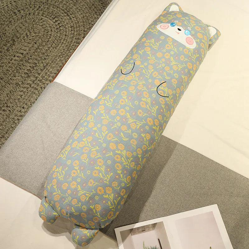 Long Sleepy Animal Plush Pillow Collection