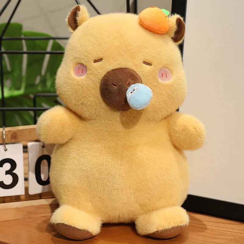 Capy the Jiggly Pull-String Kawaii Piggy Capybara Plush