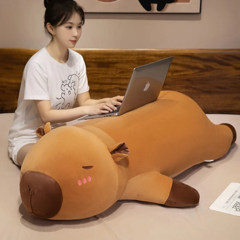 Lumpy the Lounging Kawaii Capybara Plushie