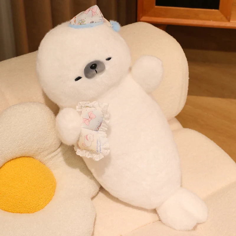 Otis the Lifelike Kawaii Seal Sea Otter Snuggle Plush Pillow
