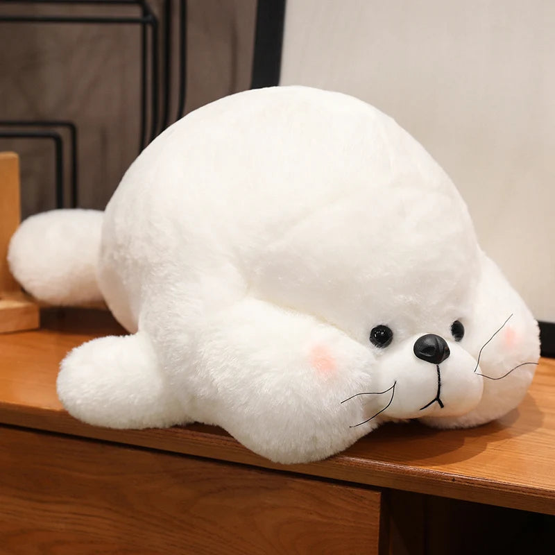 Sandy the Hairy Lying Seal Soft Plush Cushion