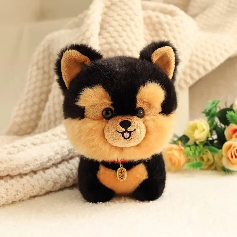 Biscuit the Realistic Husky Corgi Chow Akita Dog Plushie