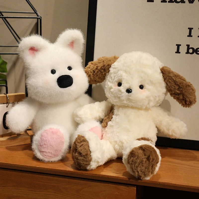 Biscuit the Kawaii Running Rabbit Puppy Westie Snuggle Plushie