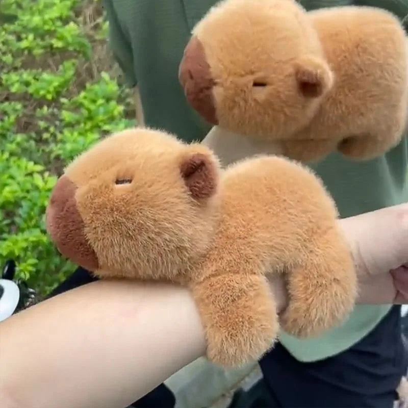 Capy the Kawaii Capybara Snap Wristband Plush Bracelet