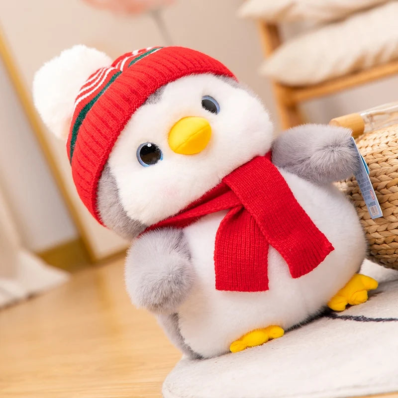 Cozy Scarf & Hat Kawaii Penguin Couple Plushies