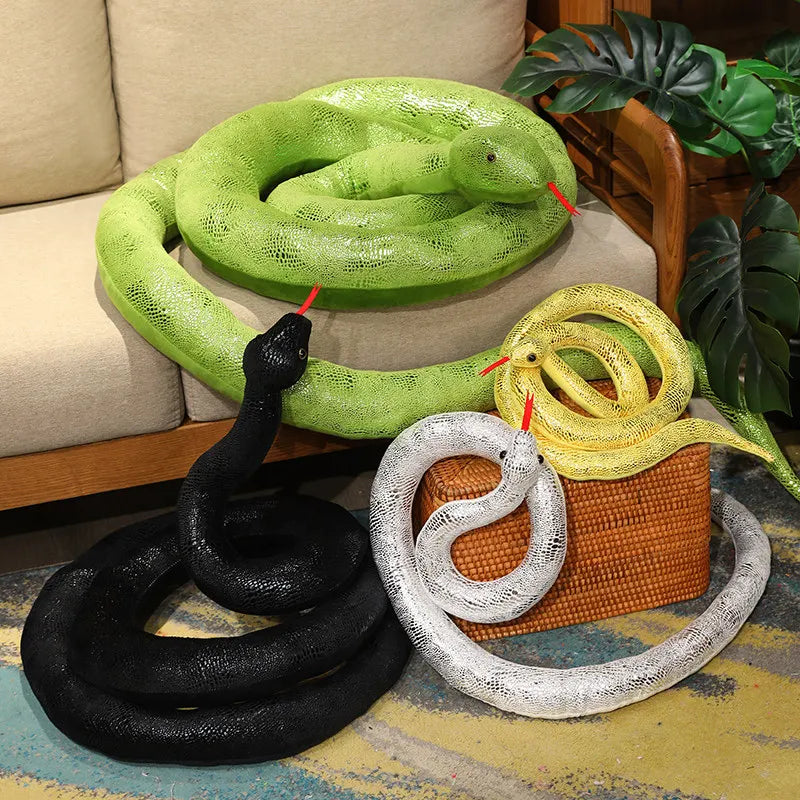 Tricky the Kawaii Giant Long Halloween Snake Snuggle Plushie