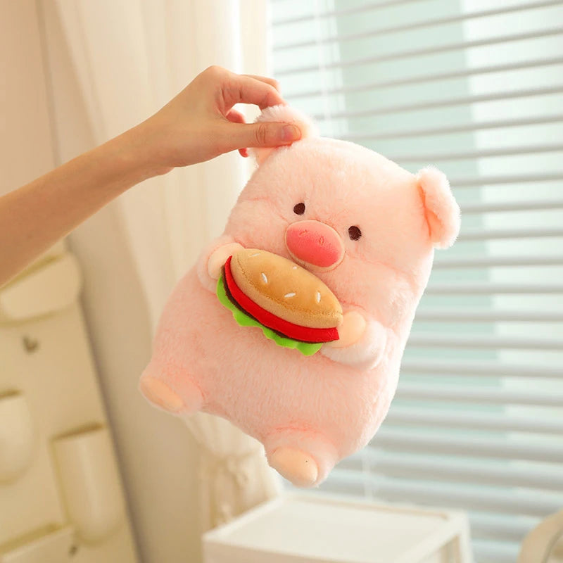 Piggy the Fluffy Hamburger Cabbage Pig Plushie