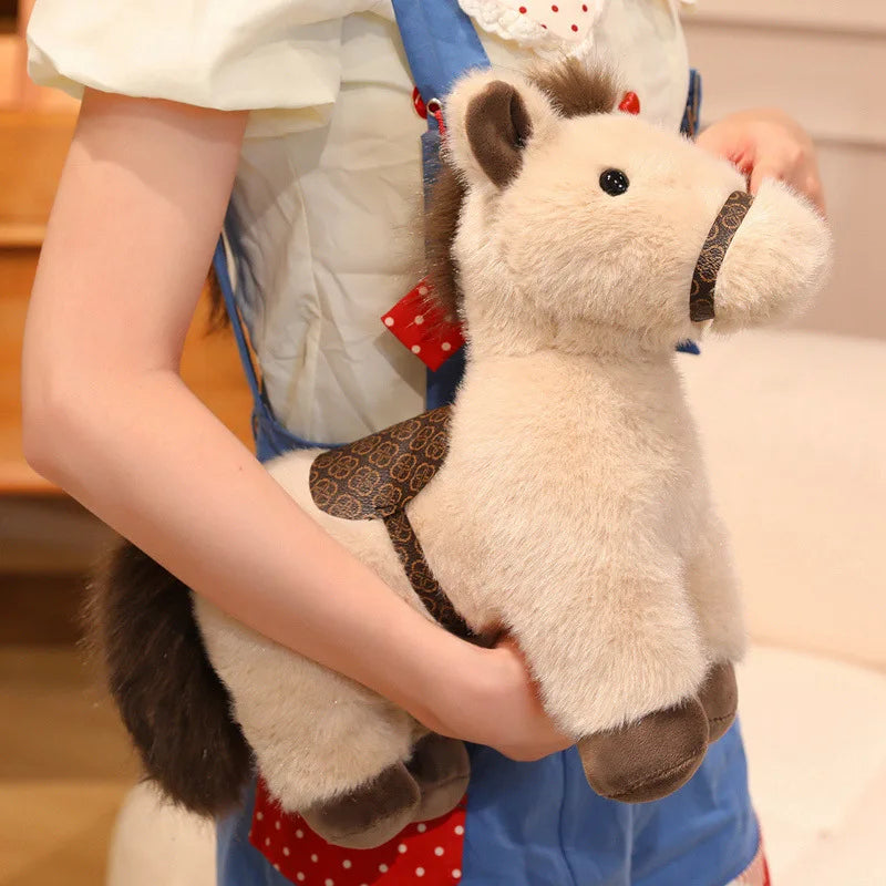 Chestnut the Super Realistic Lying Horse Plush Plushie
