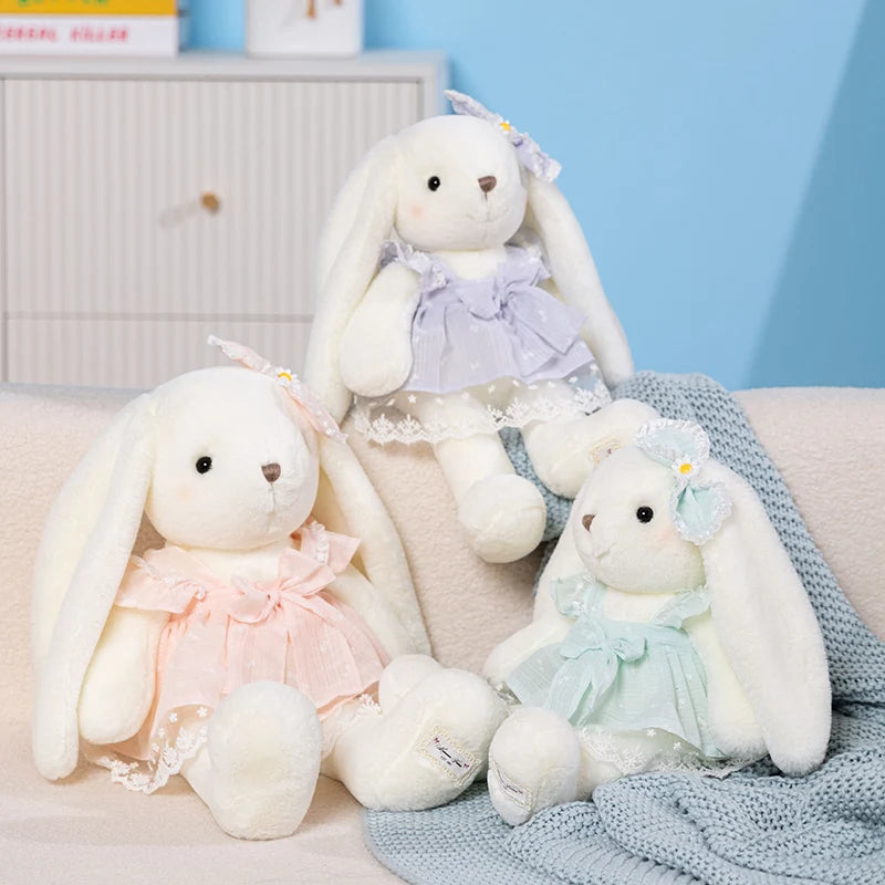 Princess the Kawaii Bunny in Skirt Plush Pillow