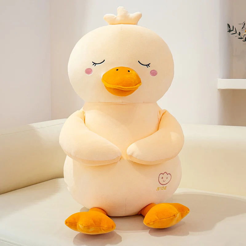Chubby Oversized Kawaii Duck Snuggle Plushie Pillow