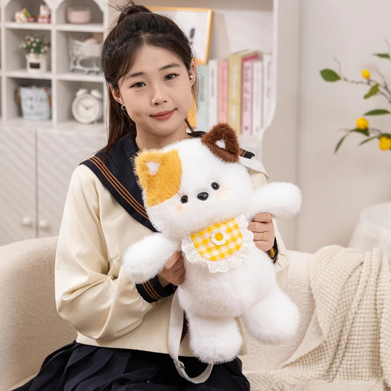 Kawaii Cat Bear Elephant Snuggle Plush Backpack Bag