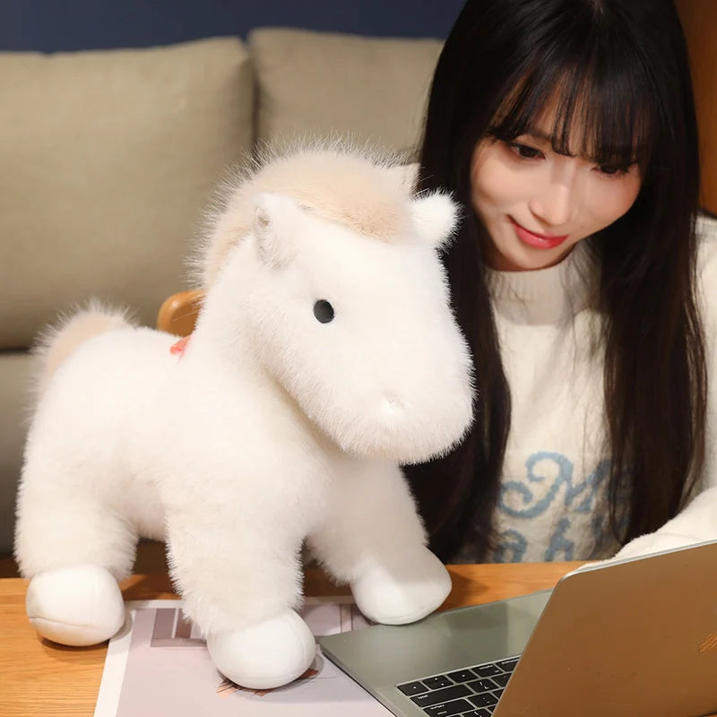 Chestnut the Realistic Lifelike Horse Snuggle Plushie