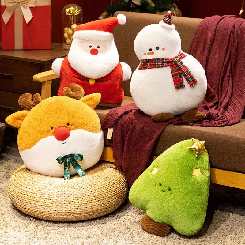 Santa the Christmas Snowman Elk Tree Festive Plushie
