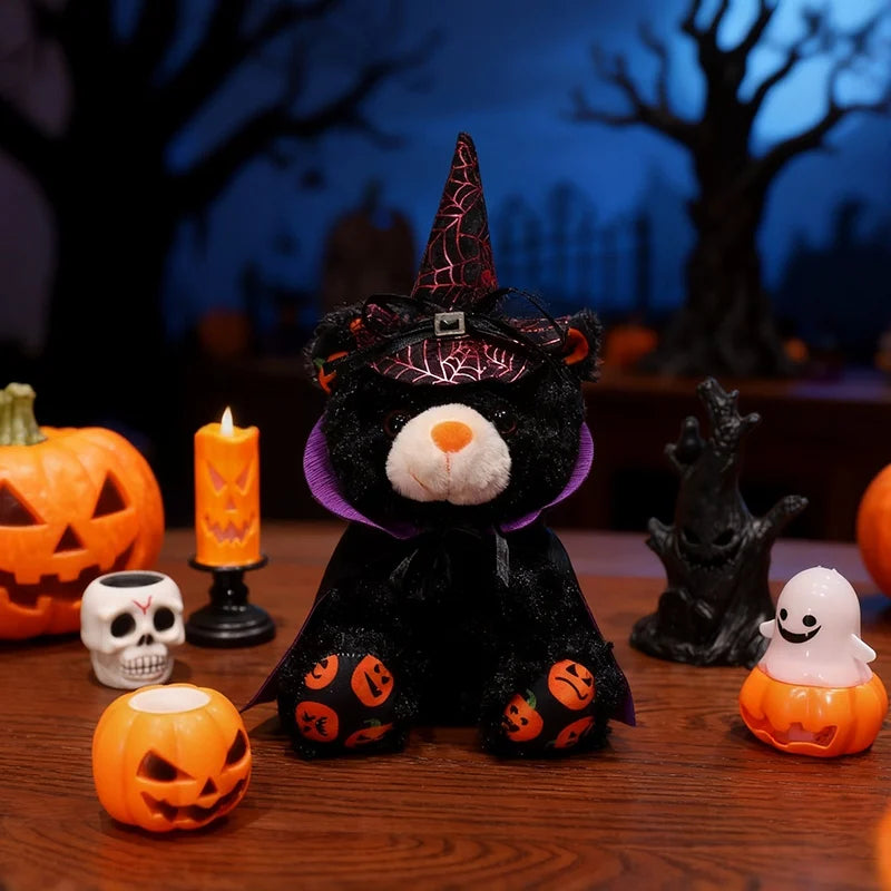 Spooky the Kawaii Halloween Cloaked Bear Plushie
