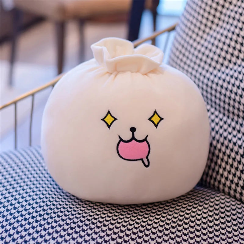 Dimsum the Kawaii Dumpling Bun Plush Pillow