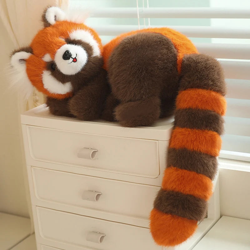 Maple the Realistic Lying Red Panda Plush