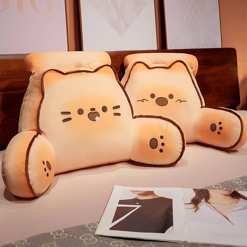 Biscuit the Kawaii Bread Cat Dog Backrest Triangle Plush
