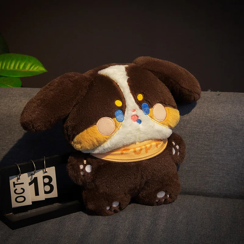 Biscuit the Fluffy Husky Shiba Inu Puppy Plushie