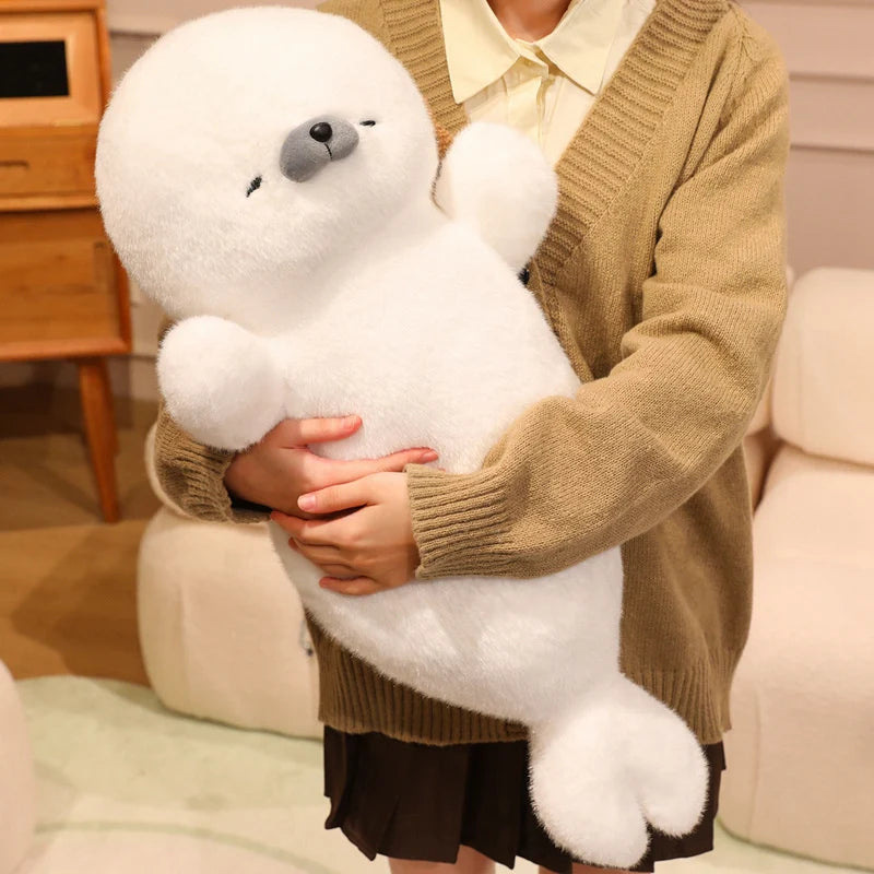 Otis the Lifelike Kawaii Seal Sea Otter Snuggle Plush Pillow