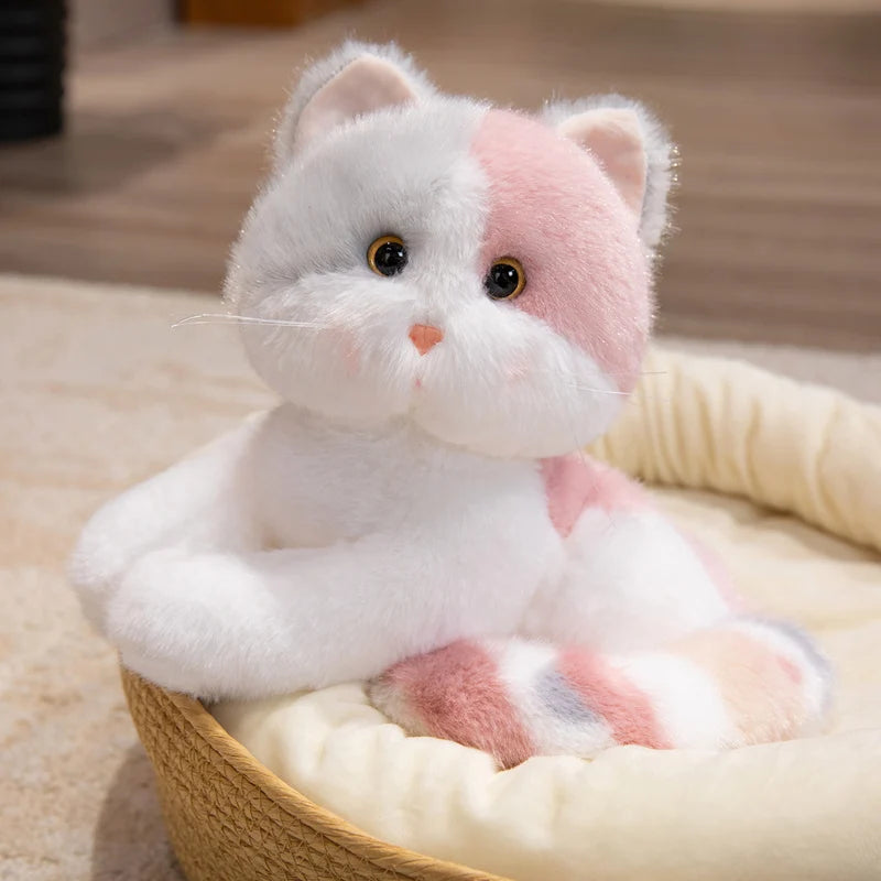 Napping Kitten Snuggle Plush Pillow