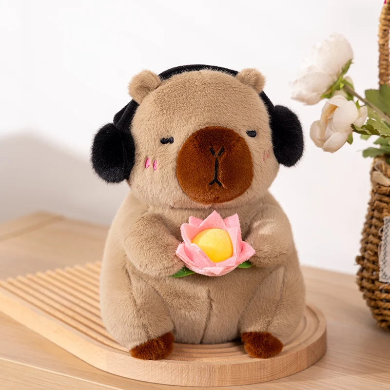 Cheeks the Lotus White Faced Monkey Capybara Plush