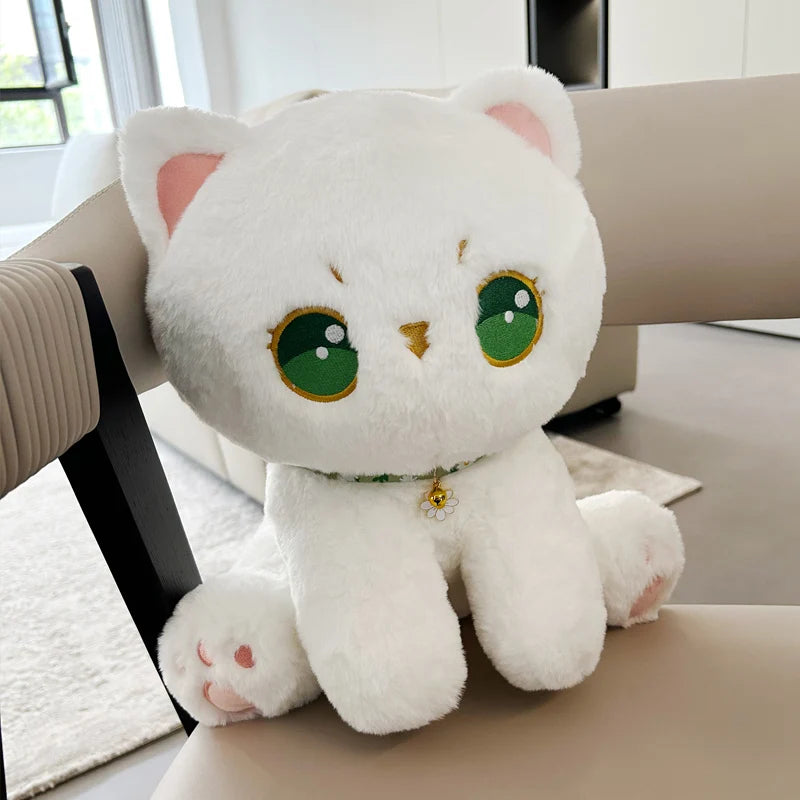 Glow the Kawaii Luminous White Cat Snuggle Plushie