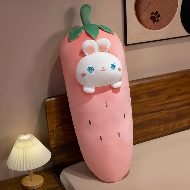 Strawberry Carrot Dreaming Kawaii Bunny Plushie