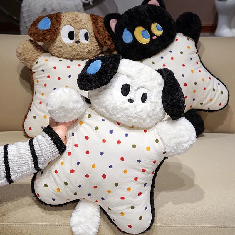 Squishy Big-Eyed Kawaii Dog Cat Snuggle Pillow