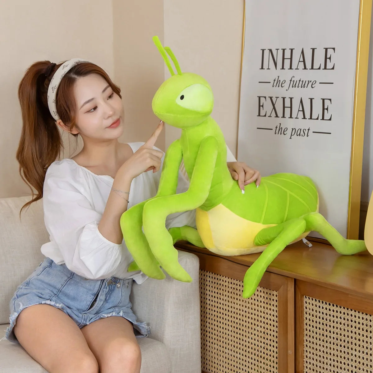 Mantis the Kawaii Praying Mantis Plush Pillow