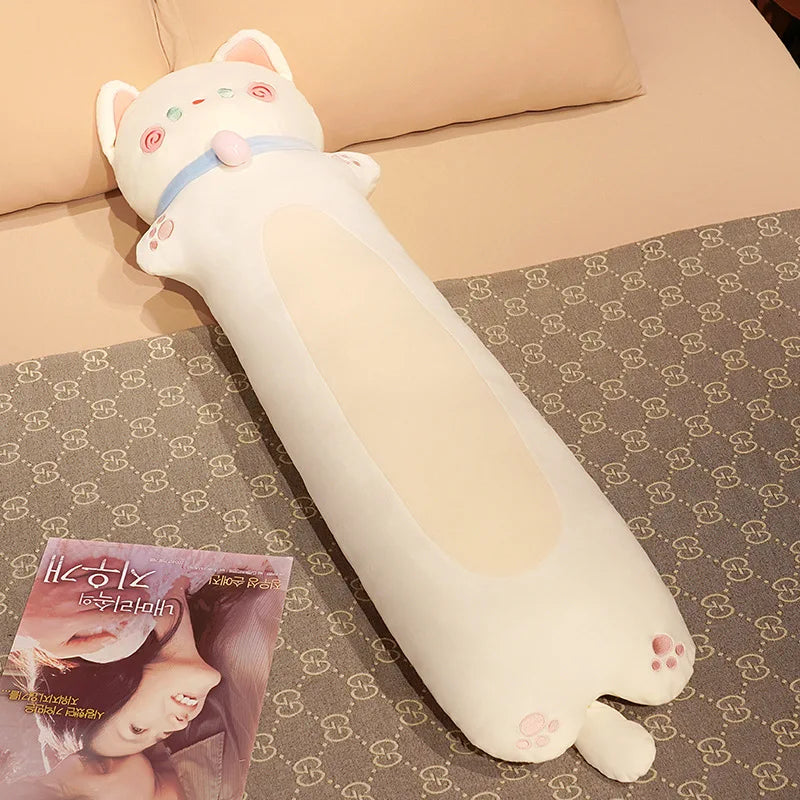 Luna the Sleepy Long Cat Snuggle Pillow