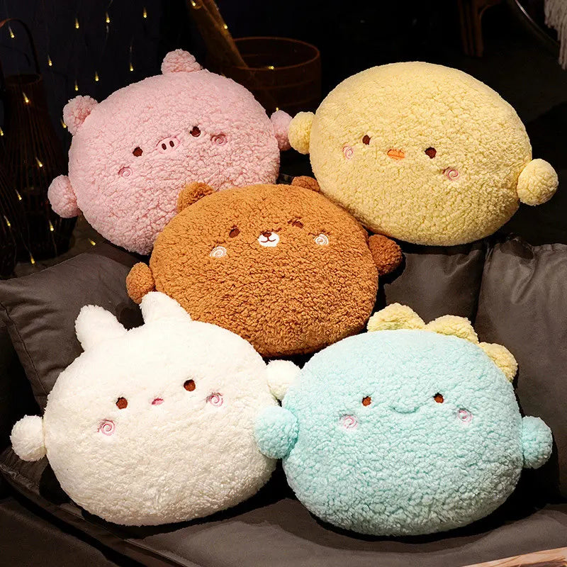 Chonky Bear Rabbit Dino Pig Chick Sofa Plush Cushion
