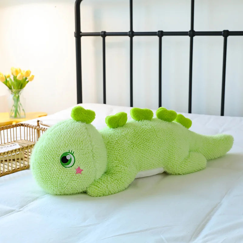 Rex the Giant Big-Eyed Dinosaur Sleeping Plush Pillow