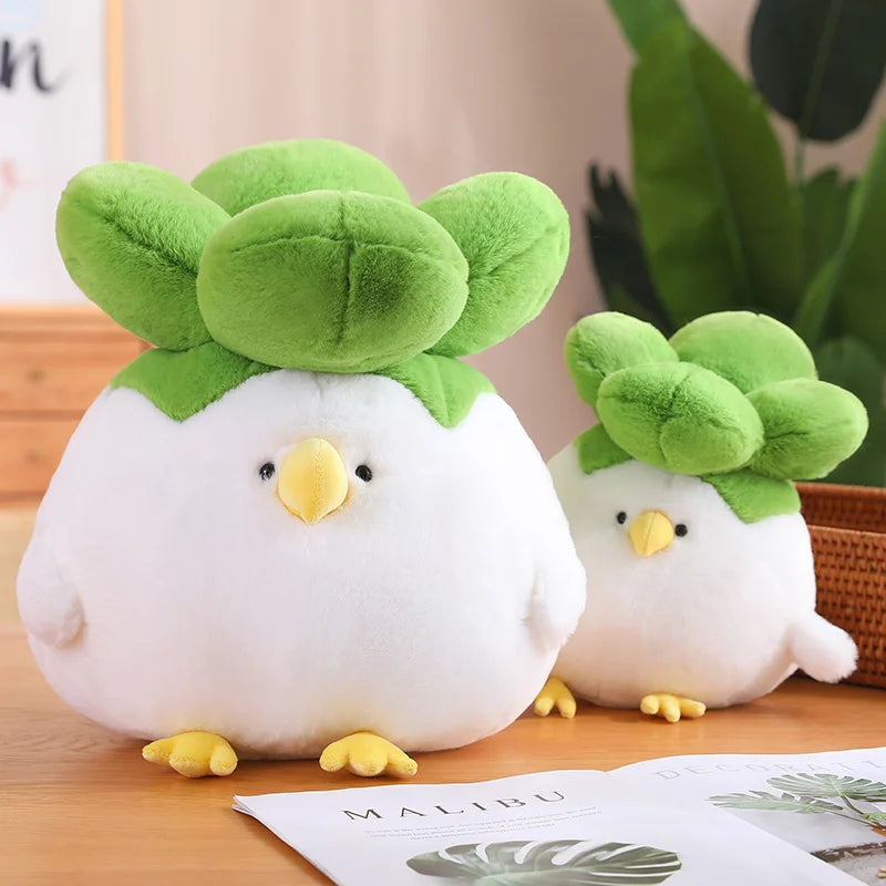 Clucky the Chicken Cabbage Vegetable Kawaii Plushie