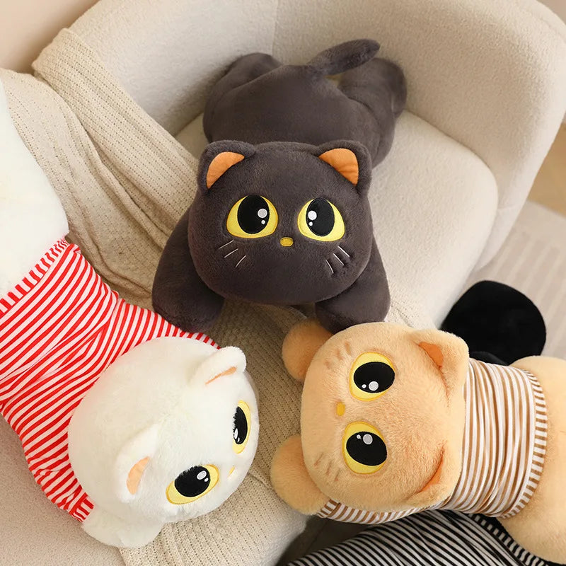 Luna the Kawaii Soft Lying Cat Plush Cushion