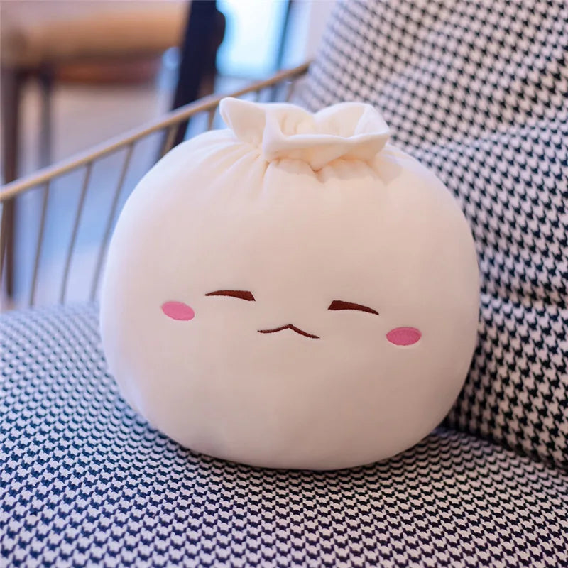 Dimsum the Kawaii Dumpling Bun Plush Pillow
