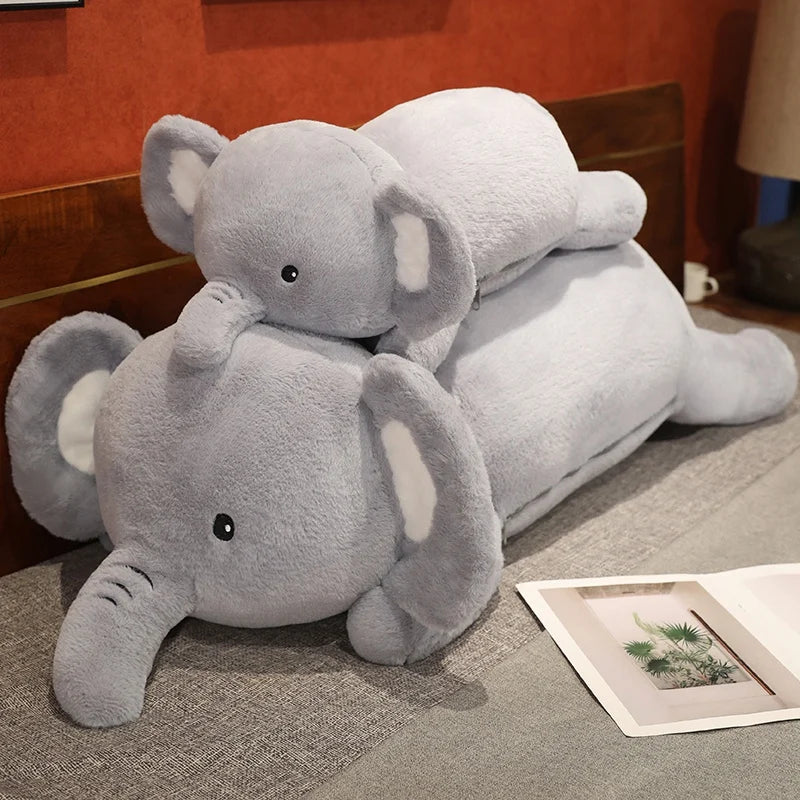 Ellie the Kawaii Soft Cartoon Elephant Plush Pillow
