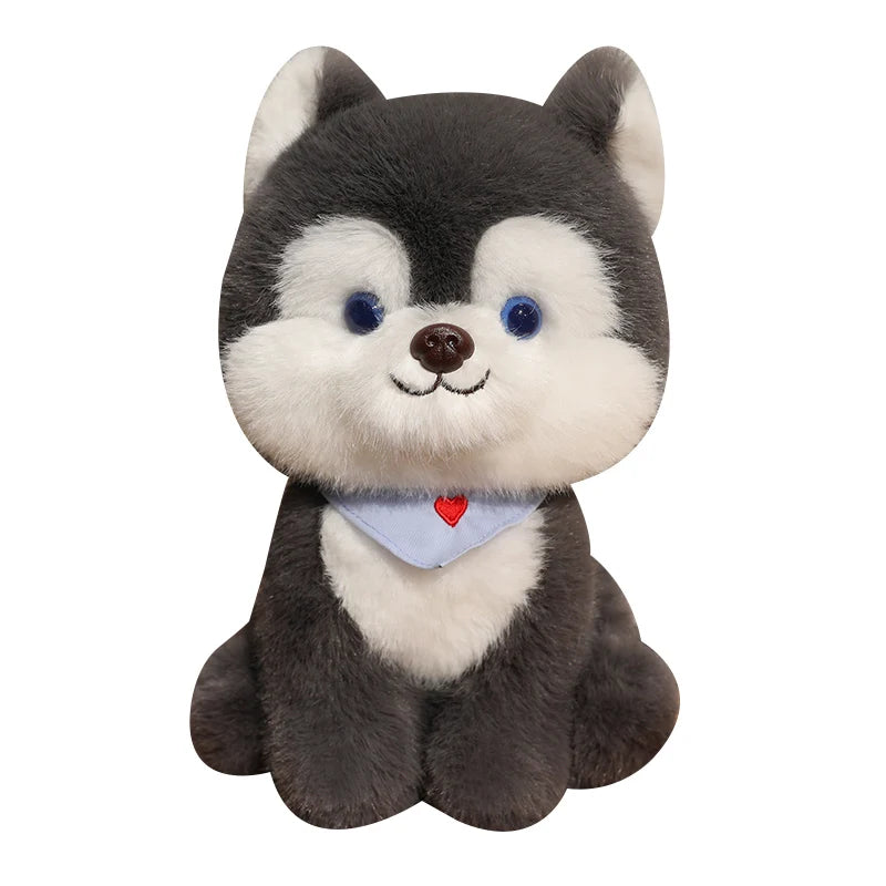 Biscuit the Cuddly Sitting Kawaii Husky Snuggle Plushie