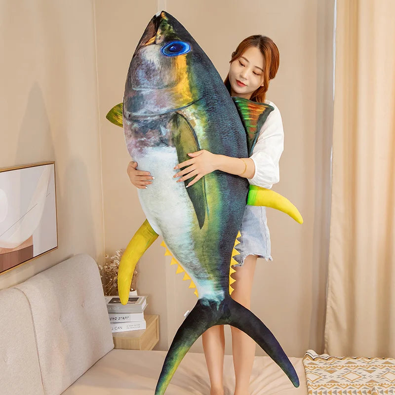 Tuna the Giant Kawaii Sea Fish Snuggle Plush Pillow