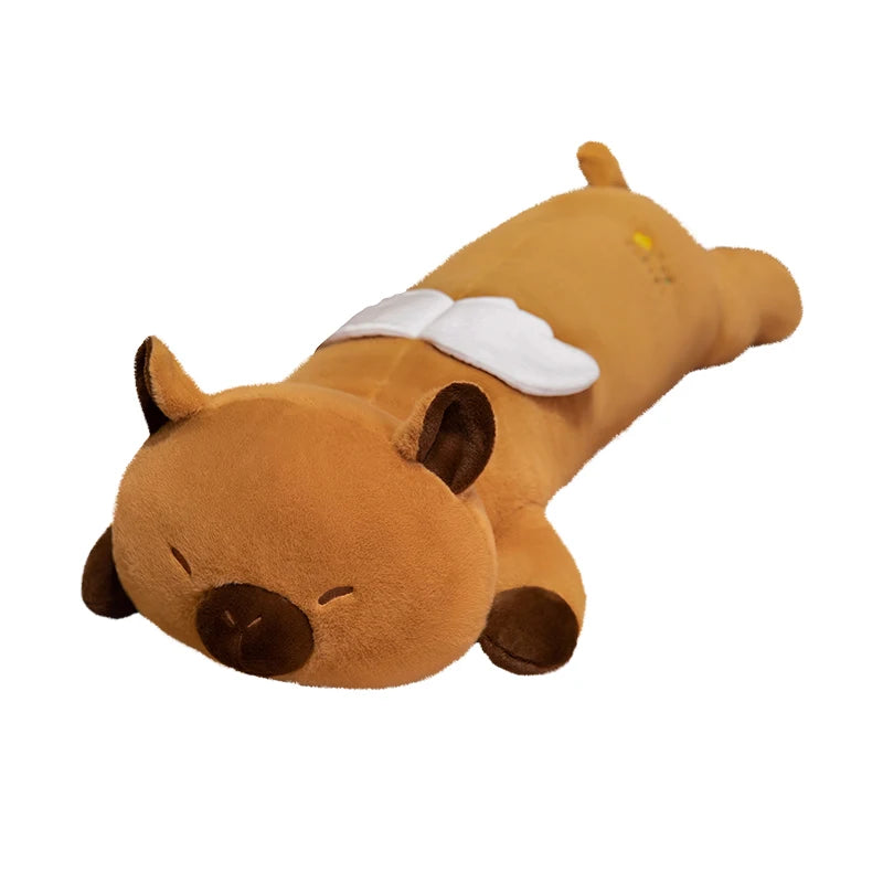 Capy the Dreamy Winged Kawaii Capybara Long Plush Pillow