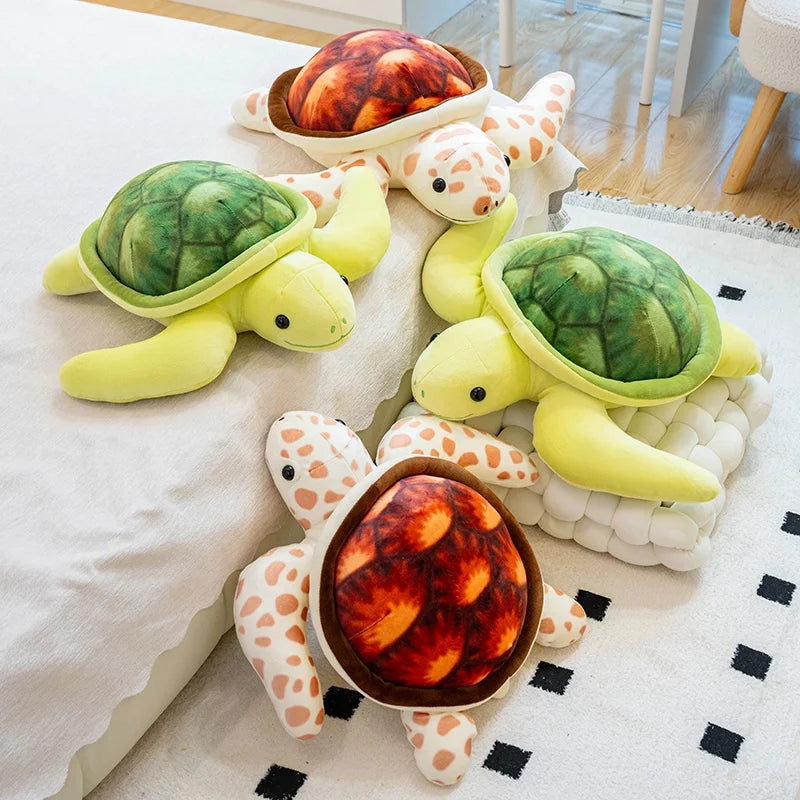 Plump Kawaii Sea Turtle Snuggle Plushie Pillow
