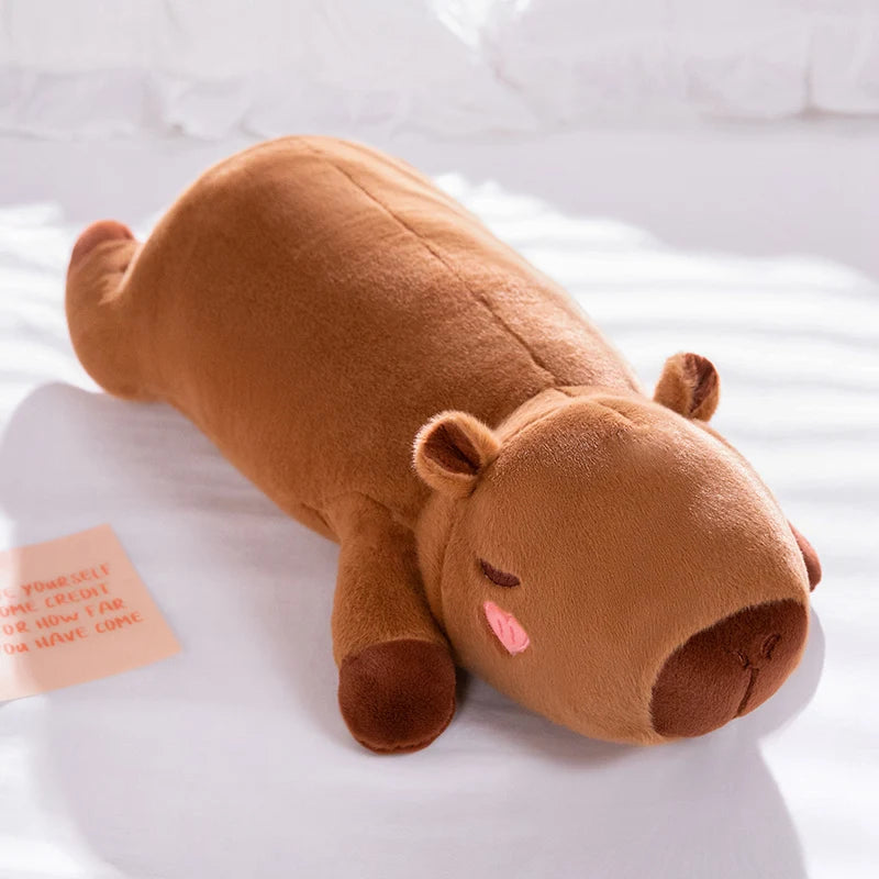 Capy the Lazy Giant Strip Capybara Plush