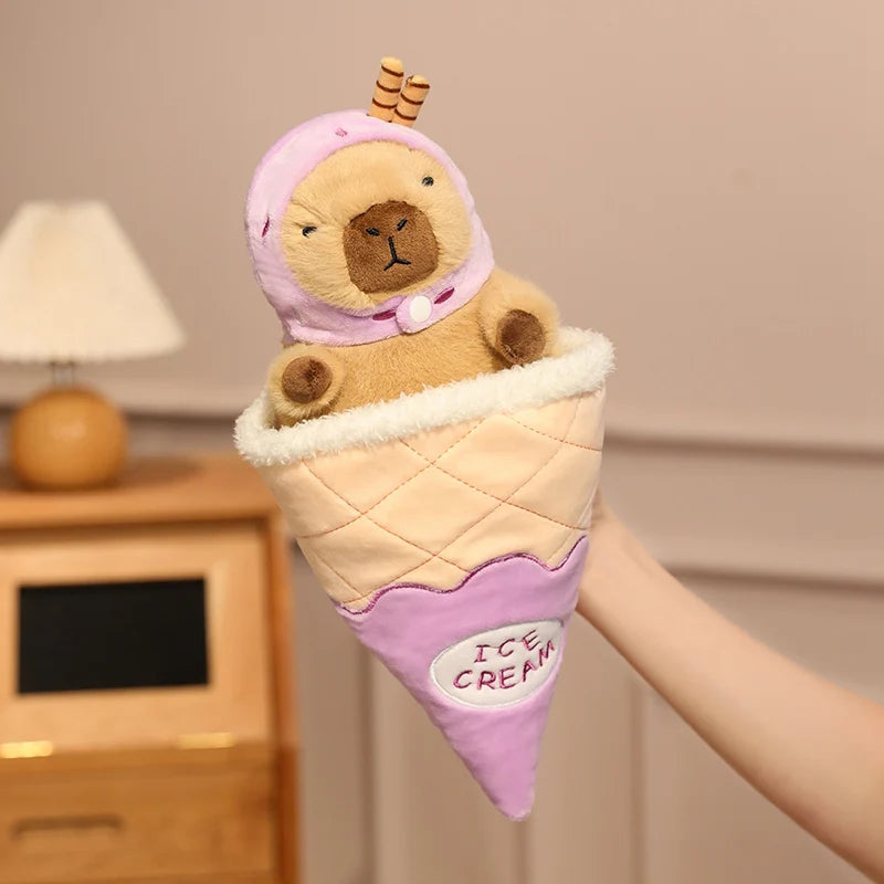 Capy the Colorful Ice Cream Kawaii Capybara Plushie